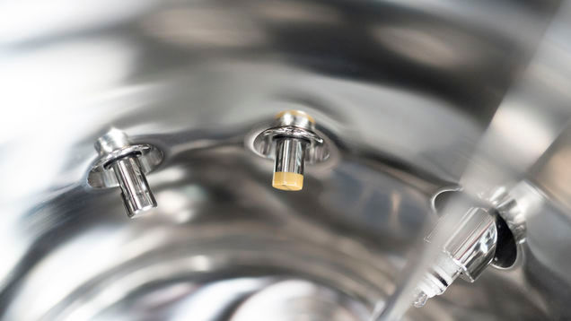 Положение датчика в ферментаторе. 