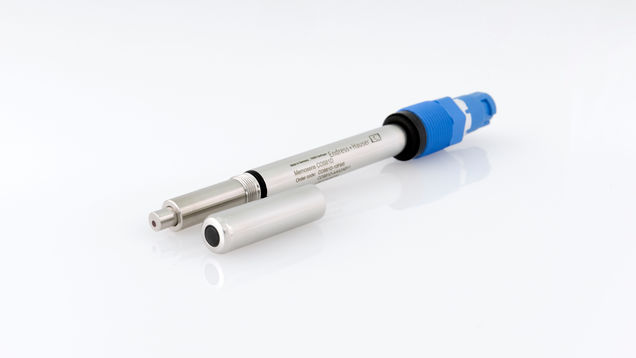 Memosens COS81D with c-shaped sensor cap. Use this cap for oxygen measurement in fermenters. 