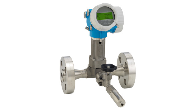 Prowirl O 200 with mounted pressure measuring unit for gases and liquids