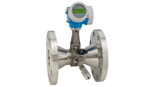 Prowirl R 200 with mounted pressure measuring unit for gases and liquids